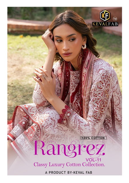 Rangrez Vol 11 By Keval Wholesale Karachi Cotton Dress Material In India
